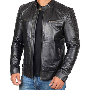 Chaquetas de cuero genuino para hombres de moda Top Trending Men Chaqueta de cuero de precio razonable de moda para hombres - Product Image 1