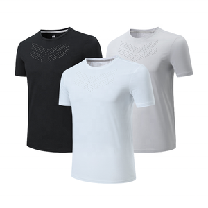 T-shirt pour homme à manches courtes et col en V en maille - Product Image 1