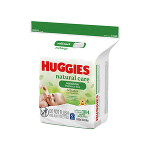 Lingettes sans parfum, sans danger pour les peaux sensibles, Huggies Natural Care, pour la peau et l'usage quotidien - Product Image 4