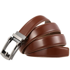 Ceintures en cuir OEM/ODM en gros pour la mode, ceinture en cuir de vachette véritable de luxe, boucle en acier, imperméable, respirante, logo personnalisé - Product Image 1