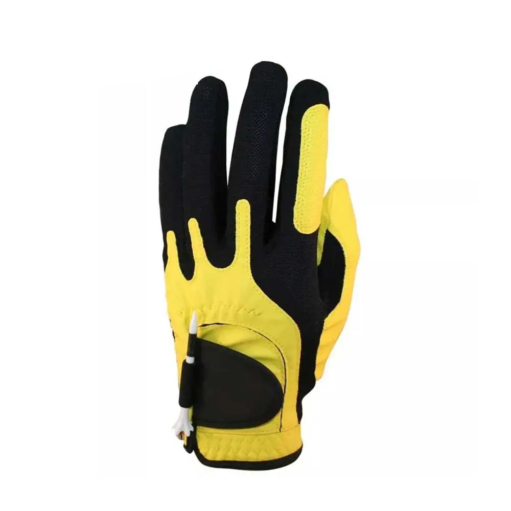 Gants de golf en gros 100% AAA Cabretta cuir Logo personnalisé Oem doux couleur hommes gaucher gants de golf en cuir