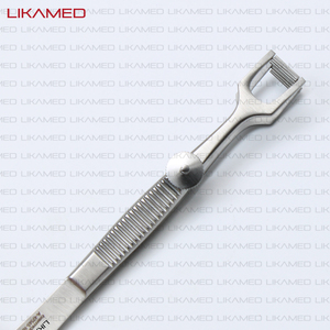 LIKAMED Cottle Columella Forceps 10cm <b>Clamp</b> Spring Handle Stainless Steel Manual ICU Instrument Set - Product Image 3