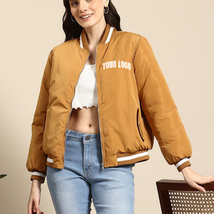 Meilleure vente, veste universitaire pour femmes, collection hiver Taille adulte, tenue décontractée, coupe confortable, veste personnalisée OEM de style universitaire - Product Image 2