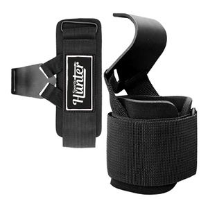 <b>Weight</b> Lifting Hooks Pair Heavy Duty Lifting Wrist Straps <b>Hand</b> Grip Support Pull Ups Gym Workouts Fitness - Product Image 2