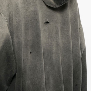 Prince pull à manches longues mode tenue hommes en détresse à capuche Logo personnalisé imprimé couleur unie hommes en détresse à capuche - Product Image 5