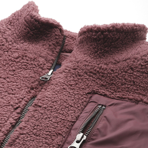 Custom Color Block Stand Collar 1/4 <b>Zip</b> <b>Half</b> Quarter <b>Zip</b> Pullover Sherpa Fleece <b>Sweatshirt</b> <b>Men</b> 2026 - Product Image 3