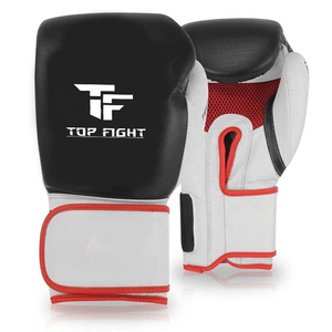 Gants de boxe en cuir Pro Leather, couleur noire unie, pour adultes, entraînement fitness, protection pour le kick-boxing, pour hommes et femmes - Product Image 5