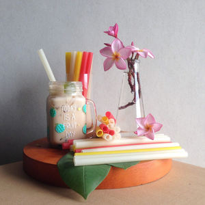 Bar Accessories Cocktail Eco <b>Straws</b> for <b>Drinking</b> Made in Vietnam Biodegradable Edible Colorful Rice Drink <b>Straws</b> - Product Image 6