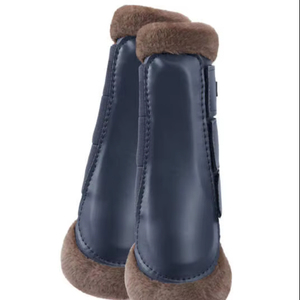 Venta al por mayor de logotipo personalizado de impresión de neopreno y poliéster botas para montar a caballo diseño de color herraduras hechas de material de cuero - Product Image 1