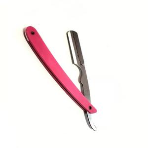 Maquinilla de afeitar profesional de borde recto con cuchillas individuales, maquinilla de afeitar recta para peluquero, venta al por mayor - Product Image 2