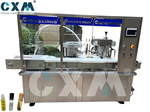 สายการผลิตบรรจุขวดน้ำหอมแบบโรลออนในขวดแก้วพร้อมฝาและปลอกแบบกลิ้ง ควบคุมด้วยระบบ PLC ของ CXM - Product Image 3