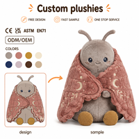 Peluche personnalisée en forme de papillon ailé, super douce, OEM ODM, jouet en peluche mignon, insecte en peluche, poupée réconfortante unisexe, fabricant en gros