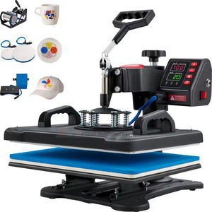 Presse à chaleur par sublimation 5 en 1 pour t-shirts, mugs, casquettes avec deux plaques chauffantes - Product Image 2