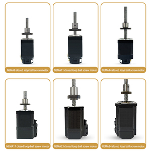 Nhà Máy Giá <span class=keywords><strong>NEMA</strong></span> <span class=keywords><strong>23</strong></span> 34 chì vít tuyến tính động cơ bước với bộ mã hóa vòng khép kín Tích hợp động cơ bước 1 vành đai tải 3000 vòng/phút - Product Image 3