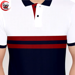 Chemises polo Slim Fit personnalisées pour hommes Chemise de golf 100% coton avec tissu tendance à motif solide Marque privée Toile premium - Product Image 3