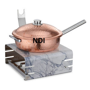 Plato de frotamiento de metal Restaurante Equipo de comida Buffet Plato de frotamiento Suministros de alimentos Plato de frotamiento Calentador de alimentos sostenible - Product Image 3