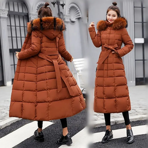 Veste longue matelassée imperméable et coupe-vent en polyester pour homme et femme, idéale pour le snowboard, vente en gros, personnalisable, chaude, pour l'hiver - Product Image 5