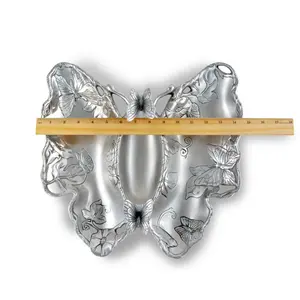 Plateau de rangement en métal fait à la main pour la vanité et la commode Plateau poli pour les stations à café et à thé Fabriqué par Zahid Exports en Inde - Product Image 6