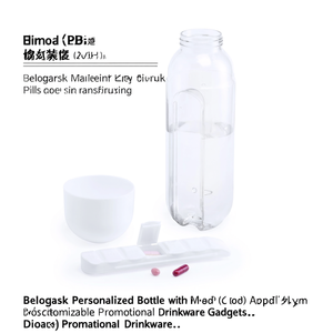 Bottiglia Personalizzata Belogorsk con Porta Pillole, Gadget Promozionale Personalizzabile per Bevande - Product Image 3