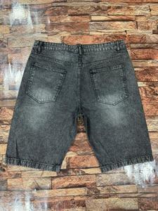 <b>Men</b> customized logo denim casual <b>shorts</b> featuring premium quality 100% cotton fabric with a plain design elastic waistband - Product Image 4