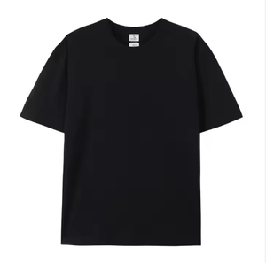 Camiseta de Algodón Raglán Casual Premium para Hombre, Antiarrugas, Ecológica, Transpirable, Tejido de Punto Estampado, Alta Calidad, Sólida - Product Image 5