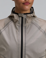 Nouvelle arrivée, veste de sport pour femmes, automne, imprimé uni, ultra-légère, coupe-vent, veste de course courte, tissu en nylon fin tissé, logo sur le devant