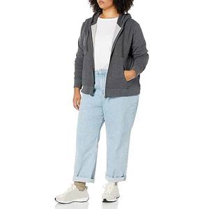 Sweat à capuche zippé respirant et chaud pour l'hiver, style streetwear, polaire 100% coton, sweat à capuche zippé pour femmes, logo personnalisé OEM - Product Image 6