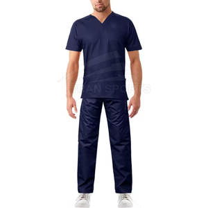Conjuntos de Uniformes Médicos Cómodos y Transpirables, Uniformes de Lona Modernos para Doctores, Diseño Elástico para Profesionales Médicos Unisex - Product Image 1