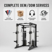 Smith Machine, rack de musculation commercial en acier, salle de sport à domicile intégrée, pile de poids de 146 kg, puissance de 500 kg, marque complète JIT