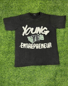 T-shirts personnalisés pour hommes de style sale lavé vintage 100% coton Dtg Print logo Distressed Tshirt Cotton - Product Image 1