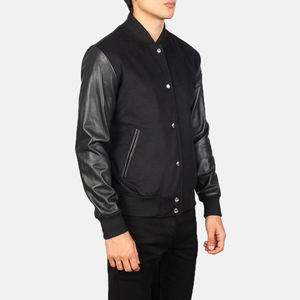 Chaquetas Varsity Modernas para Hombre con Bloques de Color, Cierre a Presión y Ribetes Deportivos para una Moda Urbana a la Vanguardia - Product Image 3