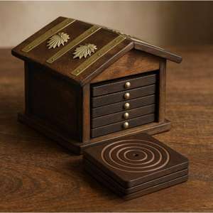 Posavasos de madera cuadrado de lujo de alta calidad a un precio razonable utilizado en la cocina de la mejor calidad - Product Image 1