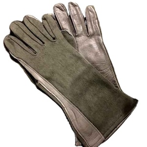 Cuero negro ignífugo y funcionalidad de terapia de artritis 100% Guantes originales Guantes de vuelo Nomex con piel de cabra - Product Image 2