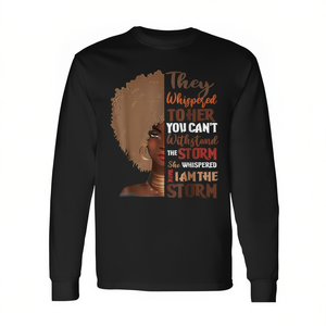 She Whispered Back I Am the Storm History T-shirt promotionnel à manches longues - Product Image 2