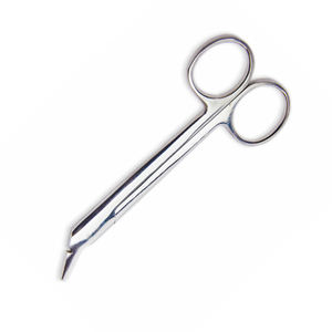 Ciseaux coudés à couronne universels personnalisés 4.75 pouces miroir polonais chirurgical réparateur chirurgical ange ciseaux - Product Image 3