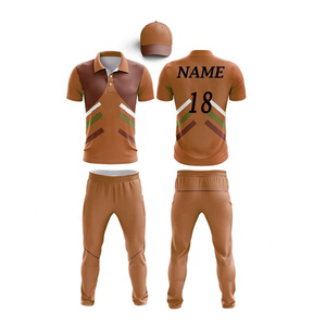 ชุดเครื่องแบบคริกเก็ตออกแบบได้ตามที่ต้องการมีขนาดพิเศษรวมถึงเสื้อเจอร์ซีย์กางเกงผู้ผลิต OEM - Product Image 3