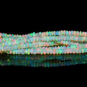 ลูกปัดโอปอลเอธิโอเปียนหลากสีเครื่องประดับโอปอลไฟทำด้วยมือของขวัญขัดเงาลูกปัดโอปอลเอธิโอเปียเรียบ - Product Image 3