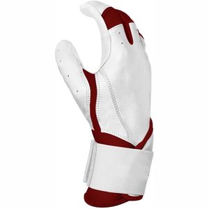 Guantes de bateo de béisbol de calidad Bruce Bolt Guantes de diseño y logotipo personalizado antideslizante de cuero dividido Premium - Product Image 6