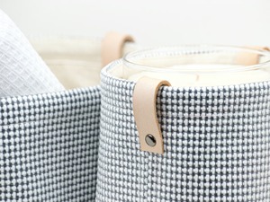 Panier de rangement en fibre de macramé bleu, fait à la main, organisateur pour la décoration de la maison, table, chambre à coucher, salon, élégant et fonctionnel - Product Image 3