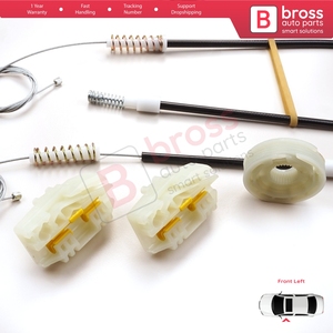 Juego de Reguladores de Ventanas Eléctricas BWR836, Delantero Izquierdo, para Land Freelander MK1 1997-2006, 3/5 Puertas, LR006372, Clips Extra Duraderos - Product Image 6
