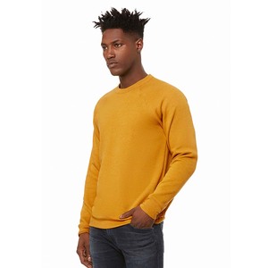 Bella toile hommes hiver 100% coton éponge polaire col rond fermeture éclair sweat solide 3XL - Product Image 5