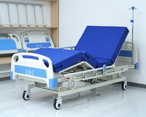 <span class=keywords><strong>Letto</strong></span> Ospedaliero Elettrico a Tre Funzioni per Pazienti, Regolabile in Altezza, con Materasso per Reparto Ospedaliero/Clinico - Product Image 2