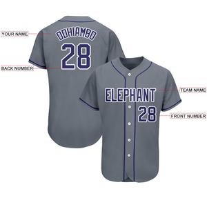 Uniforme de béisbol retro para hombre, sudadera con estampado de calor sublimado, camiseta de béisbol transpirable con rayas bordadas - Product Image 6