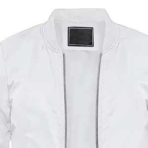 Chaquetas Bomber de lona para hombre de alta calidad con cuello levantado y mangas completas de secado rápido estilo informal con estampado de logotipo personalizado - Product Image 3