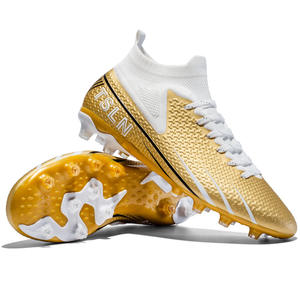 Zapatos de fútbol de alta calidad para hombre con suela perforada, antideslizantes, para entrenamiento en césped. - Product Image 4
