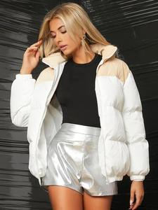 Veste matelassée de haute qualité pour femmes vente en gros à bas prix Veste matelassée hiver chaude et respirante avec logo personnalisé pour femmes - Product Image 3