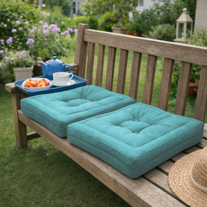 Coussins de sol rembourrés 45x45x10cm, sièges décoratifs confortables pour intérieur, pour palettes, bancs, chaises, coussins d'extérieur - Product Image 4