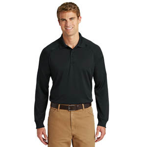 Polos deportivos de manga larga con logotipo estampado personalizado de gran tamaño para hombre - Product Image 4