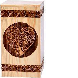 Urna de cremación funeraria tradicional de madera para hombres y mujeres adultos, cenizas de humanos, novedad - Product Image 6