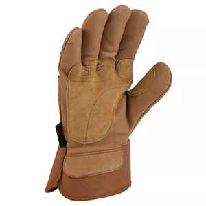 Guantes de aparejo de trabajo de construcción Industrial ignífugos Nueva llegada Guantes de trabajo de cuero de vaca de alta calidad con manguito de seguridad - Product Image 2